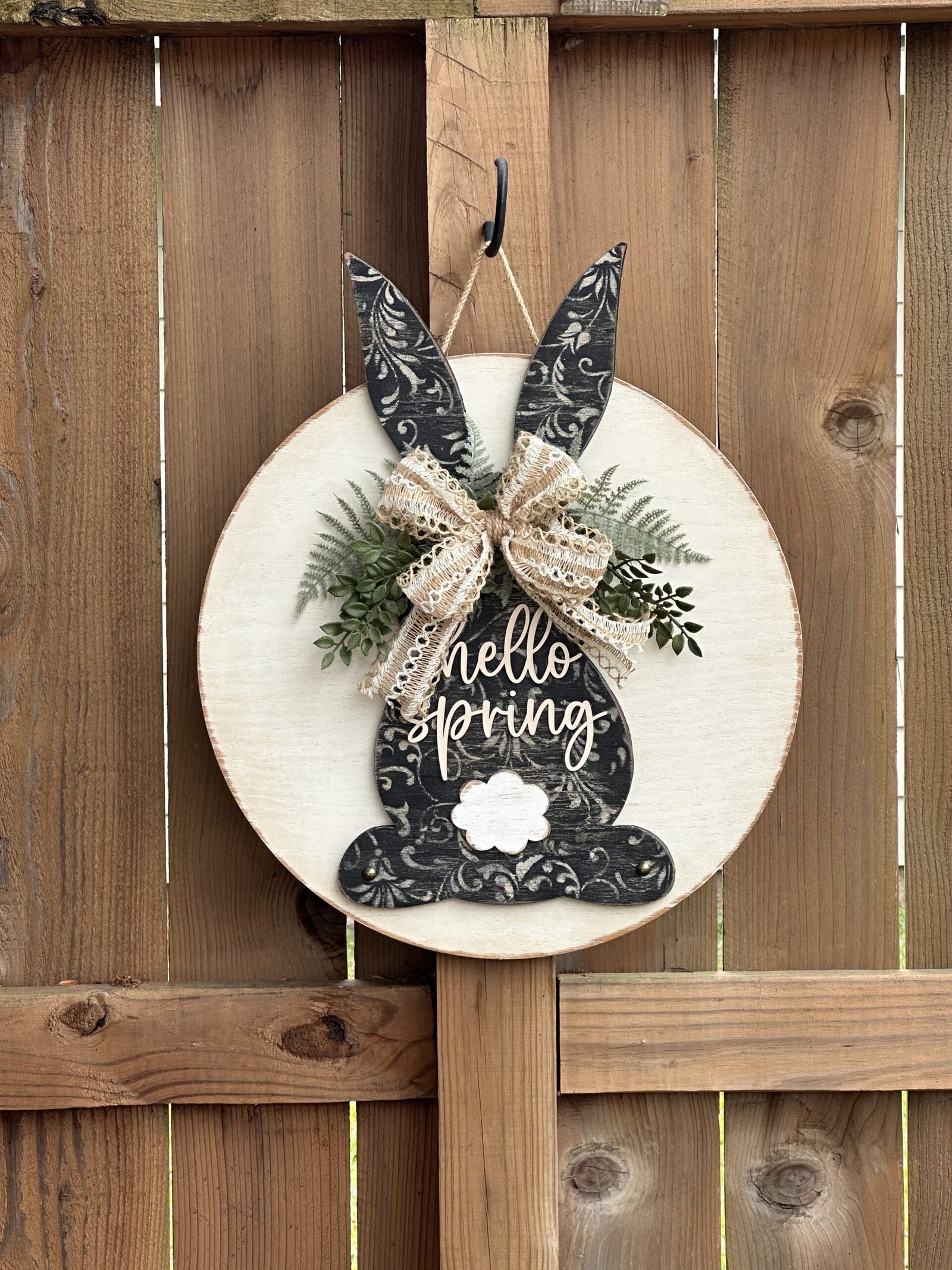 Hello Spring Black rabbit - Image 2
