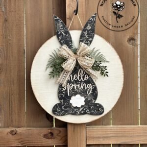 Hello Spring Black rabbit